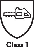 SCHNITTSCHUTZKLASSE 1 FÜR MOTORSÄGEN